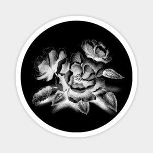 Flowers Dark Magnet